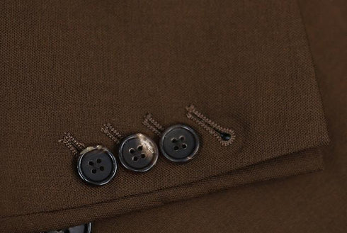 Brown Wool Double-Breasted Suit – Inspired by Classic Men’s Wool Suits Plus Size